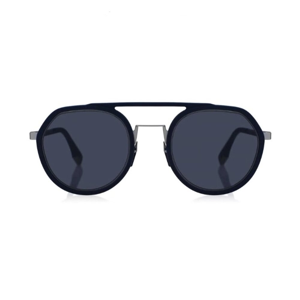 NEW FENDI SUNGLASSES, ROUND DARK NAVY BLUE UNISEX EYEWEAR FENDI